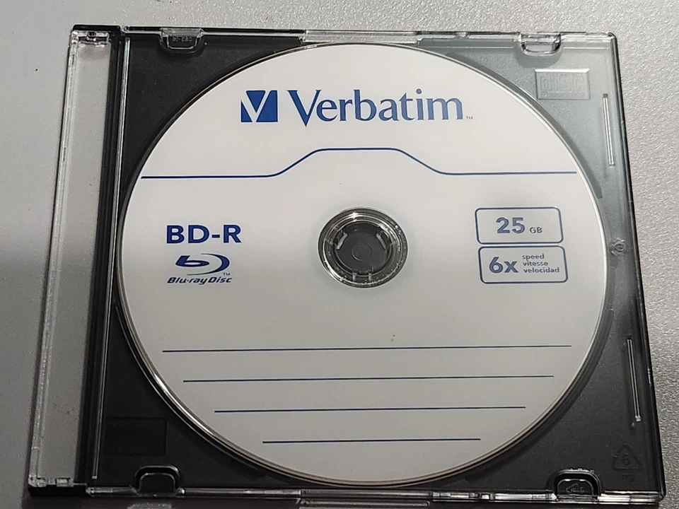 VERBATIM Blu Ray Burning/Writer Service | 25gb Blu Ray Disk | Custom Data Blu Ray