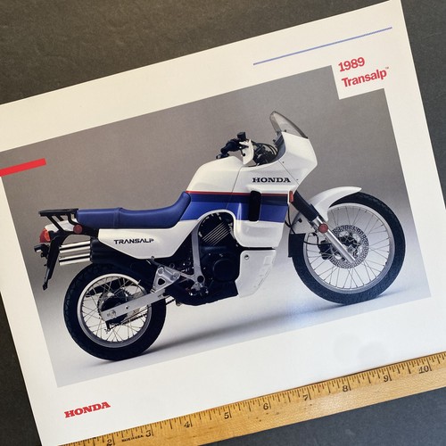 VTG 1989 HONDA Transalp Motorcycle Dealer Sales Brochure Spec Sheet