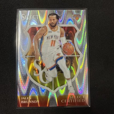 Panini 2024-25 Select Certified Insert Jalen Brunson   Knicks Prizm Ray Wave