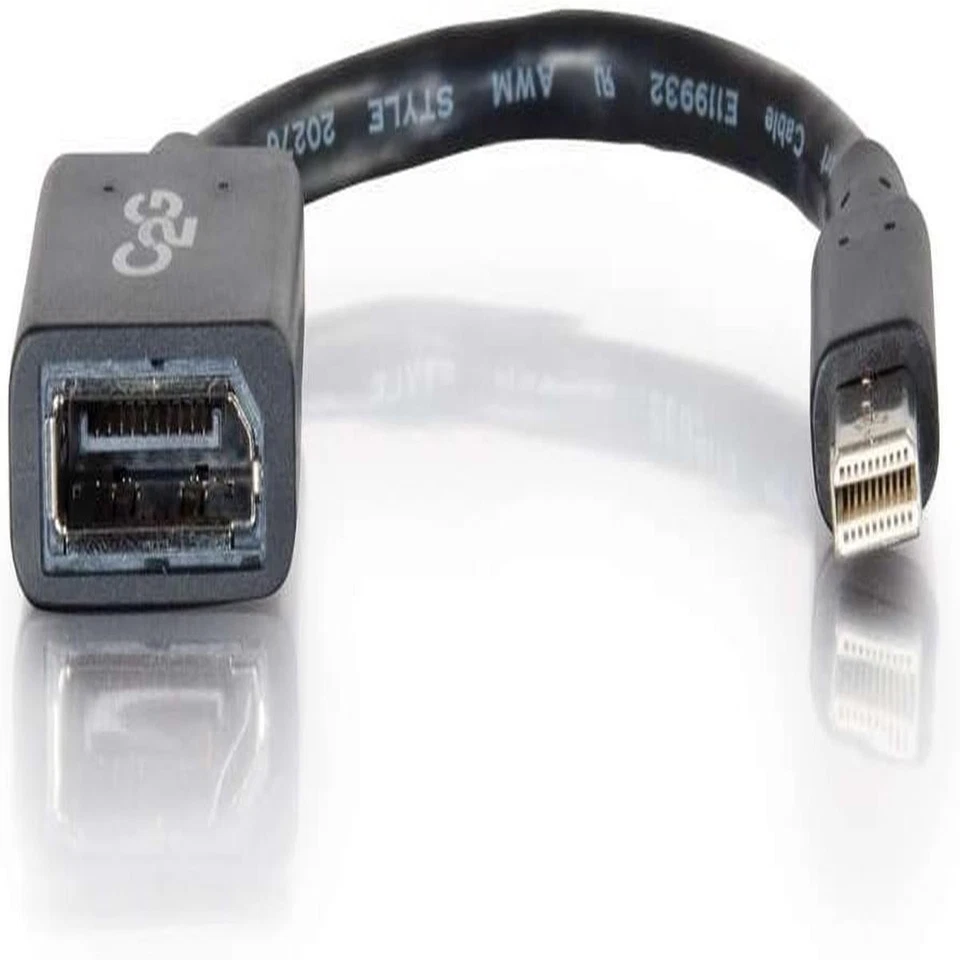 Mini DisplayPort Male To DisplayPort Female Adapter Cable 15Cm - Image 3 of 3