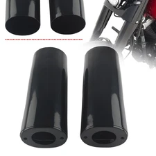 2" Extended Fork Slider Covers for Harley Street Glide Road King Softail Black