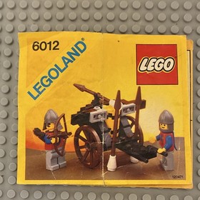 LEGO 1984 Castle Lion Knights 6012 Siege Cart COMPLETE w/ Instructions No Box