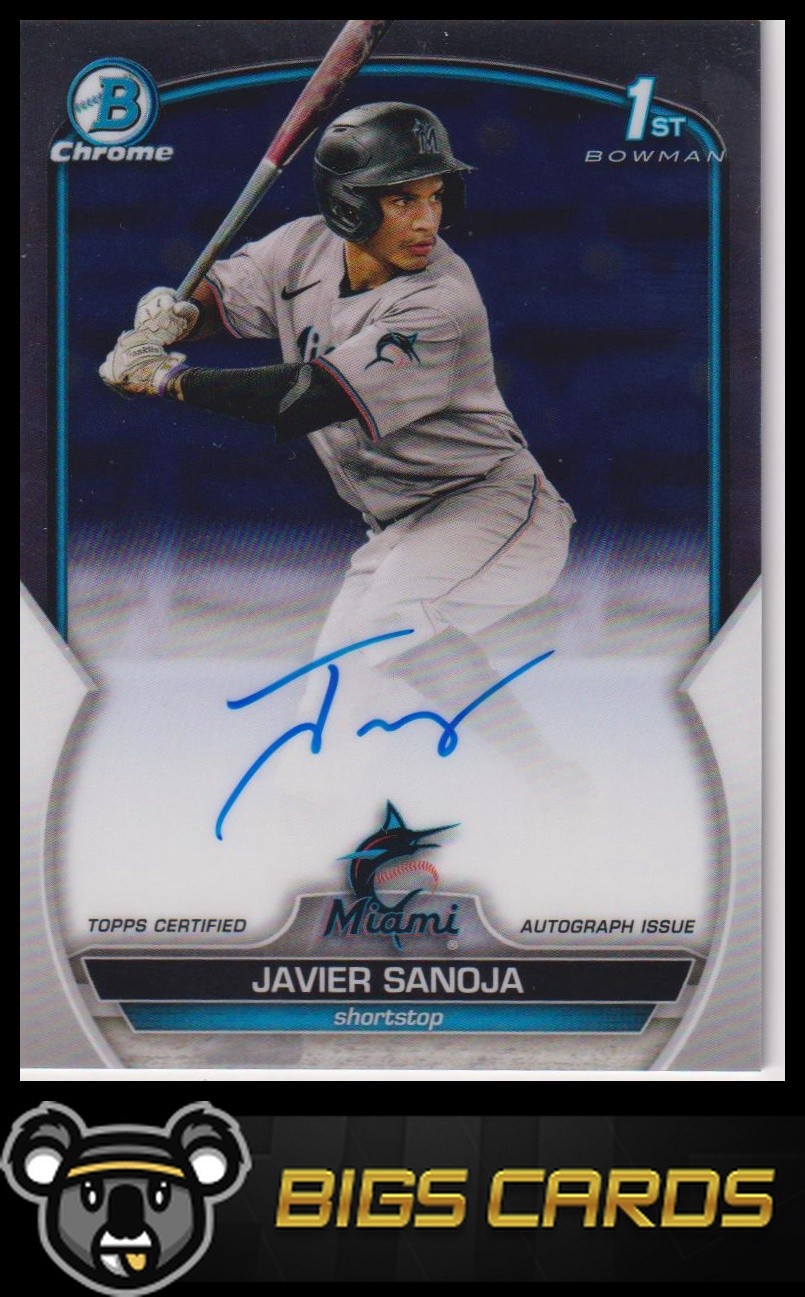 2023 Bowman Chrome #CPA-JSJ Javier Sanoja Prospect Autographs