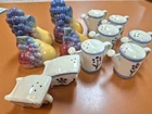 Lot of 6 Pair Shawnee Pottery USA Salt and Pepper Shakers Fruit Grape Watering