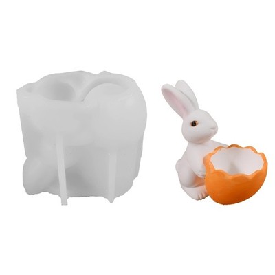 Festival Rabbits Eggs Shell Silicone Mould Ideal for Easter Decoration and Gift