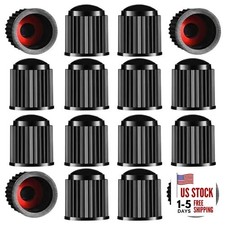 Tire Valve Stem Caps The Upgraded Version has a Sealing Ring for 24 Pack-Black
