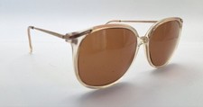 Vintage Brown Translucent Oval Sunglasses FRAMES ONLY Hong Kong