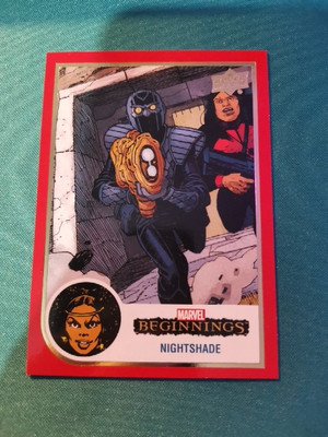 2022 UD Marvel Beginnings Base Red Border #61 Nightshade