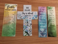 Bible Verse Bookmarks Lot of 4. - New - Inspirational Scripture / Faith