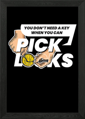 Don't Need A Key Gerahmtes Wandbild Poster Leinwanddruck Bild