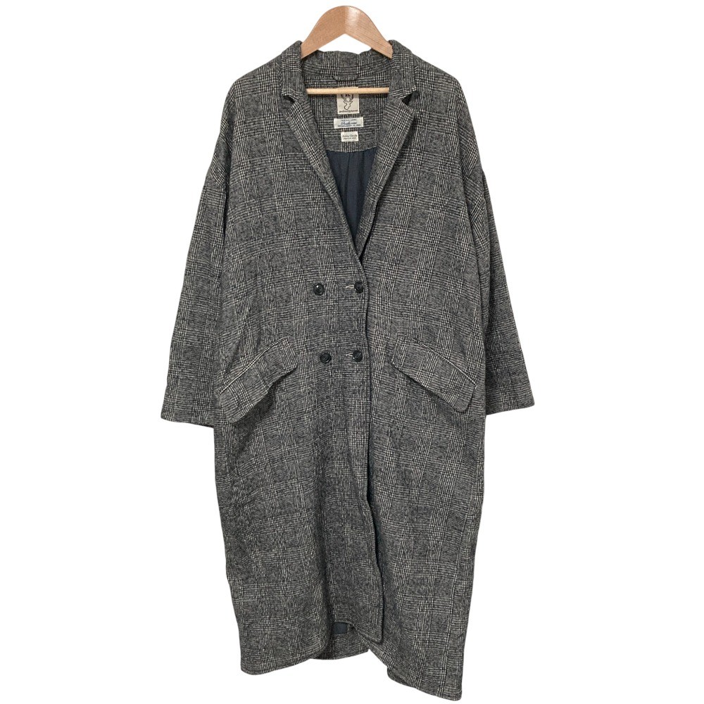 Sunny Clouds Shuttle Notes Double Chester Coat (L… - image 1