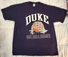 Vintage Duke University Blue Devils 1991 NCAA National Champions t-shirt XXL