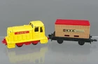 Vintage 1978 Matchbox 900 Lesney TP-20 Diecast Shunter D1496-RF & Flat NYK Train