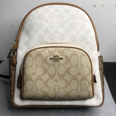 Coach Court Backpack In Blocked Signature Canvas CA439 (Missing