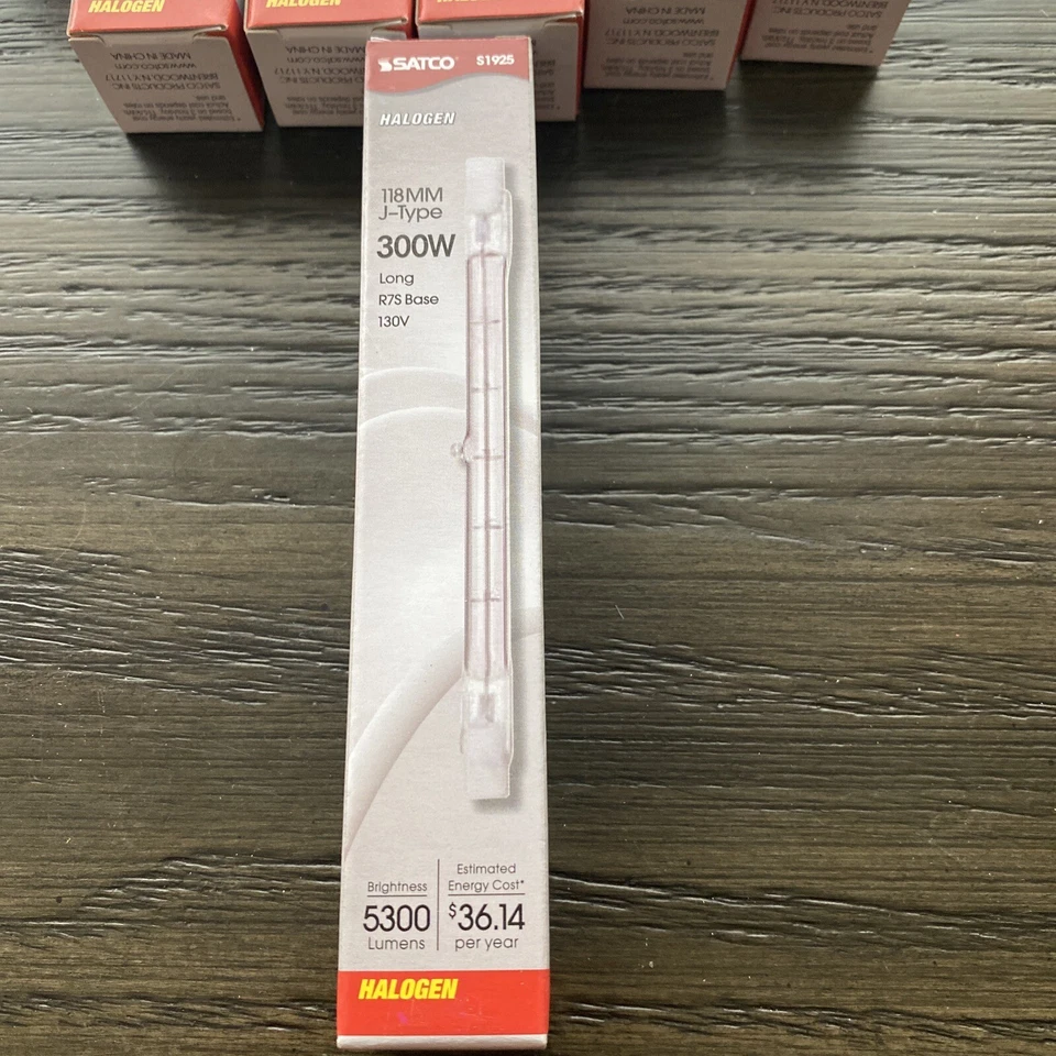 12 Lamps/box Satco S1925 118M J-Type 300W Long Double Ended R7S 130V Z11 - Image 4 of 4