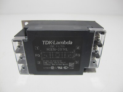TDK Lambda EMC Filter RSEN-2016L 16A RSEN2016L 16 Amp 250 VAC 25/100/21 16 Amp