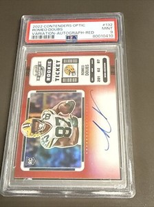 2022 Panini Contenders Optic Chris Olave Variation Red RC Auto /50 PSA 9