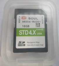 NEW UPDATE KIA SOUL 2014-2015 GPS USA Map  SD Navigation Card 96554-b2351