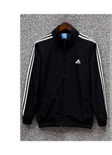 Adidas Men's Track Suit - Black with White Stripes - Jacket. NWT