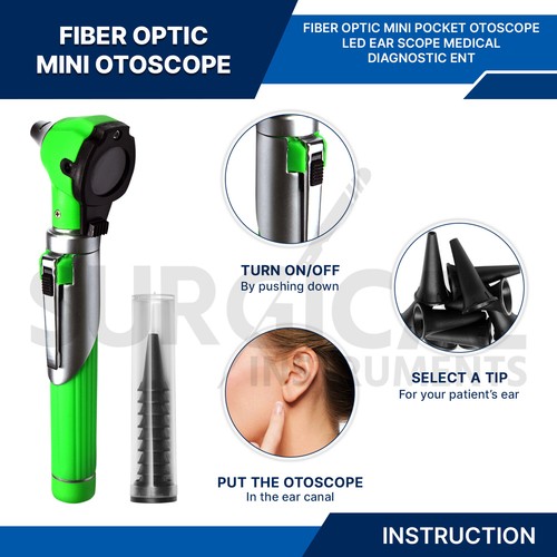 Glasfaser Mini Otoskop Sets & individuelles Diagnose HNO Instrument hochwertig - Bild 27 von 112