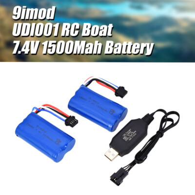 2x 7,4V 1500mAh Batteria Agli Ioni Di Litio SM-4P Spina USB - Foto 7