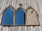 ANTIQUE ALTAR CANON TRIPTYCH 19TH CENTURY