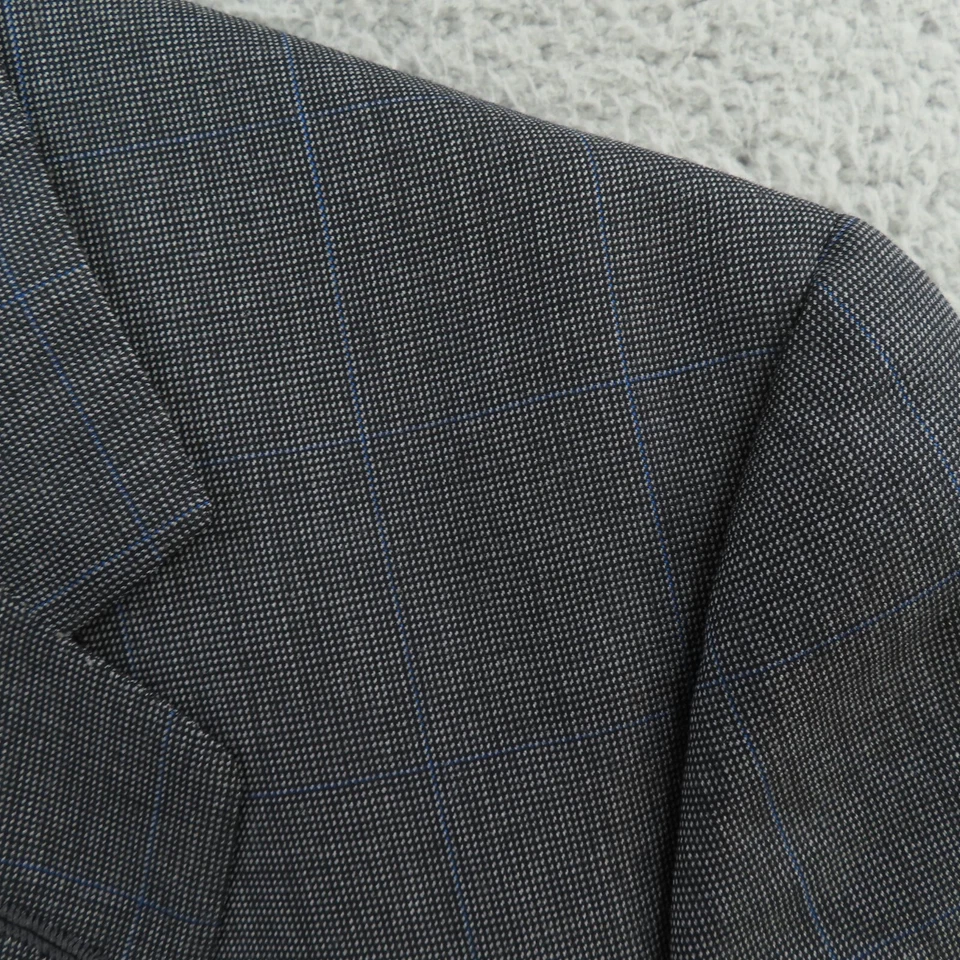 Abrigo deportivo chaqueta Oxxford Clothes para hombre 44L gris ojo de pájaro ventana sin estructura Foto 4 de 4