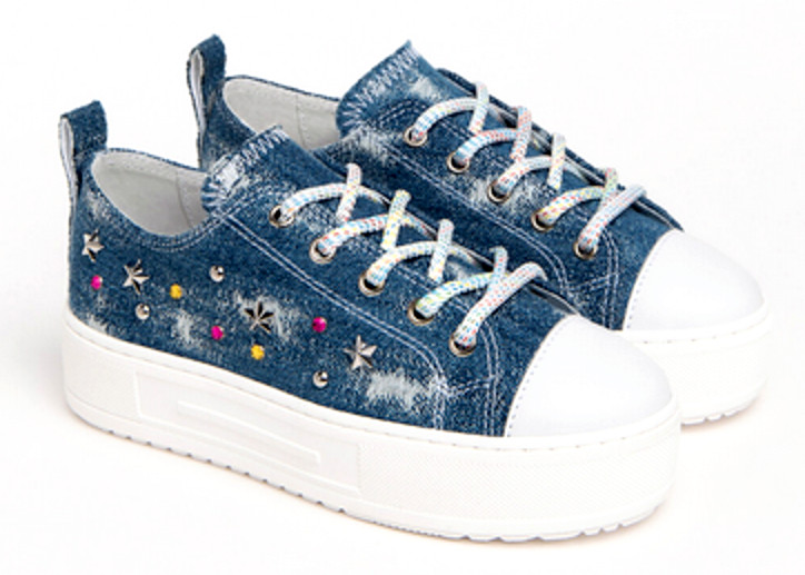 КРОССОВКИ NERO GIARDINI TEENS E432930F 707 ДЖИНСЫ SCARPE DONNA BIMBA LACCI BIANCO ДЛЯ ПОДРОСТКОВ