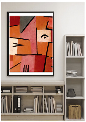 Looking at Red Paul Klee Vintage Maler Retro Poster Druck Deko Kunst Bild A4