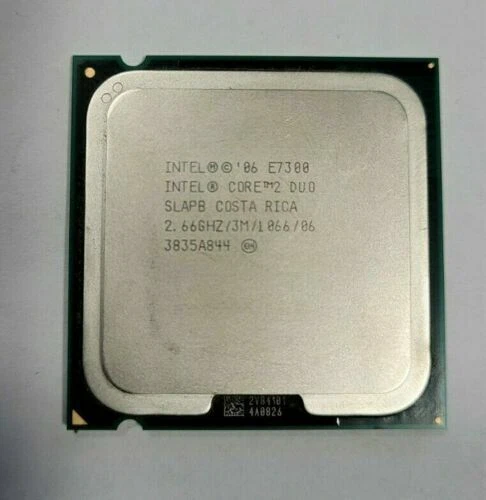 Intel Core 2 Duo E7300 Processor 2.66GHz SLAPB LGA 775 CPU 65W 1066MHz - Image 2 of 3