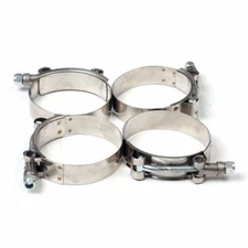 4 x 1.5" Stainless Steel T Bolt Clamp Turbo Intake 38 mm ID Silicone Hose Clamp