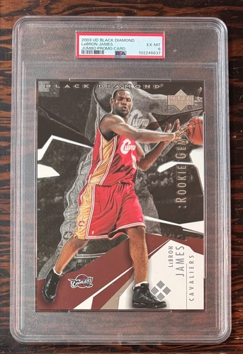 LeBron James 2003 Upper Deck Black Diamond  PSA 6 - JUMBO PROMO