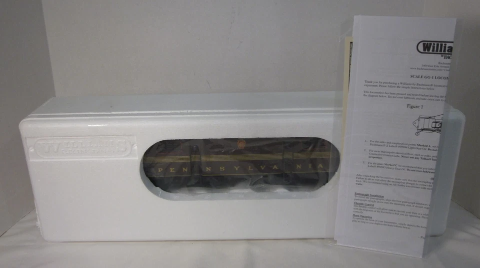 Williams 41851 Scale PRR GG-1 #4909 Tuscan 5 Stripe w/True Blast Plus Sounds NOS - Image 3 of 4