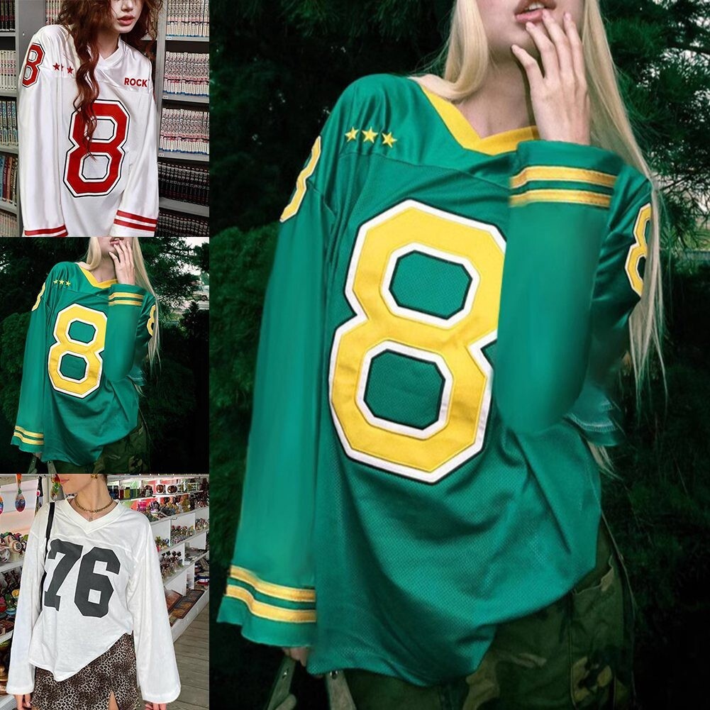 Tシャツ・カットソー [EASY NO EASY] Long Sleeve Football Jersey : 3color EASY NO EASY☆Long Sleeve Football Jersey (Tシャツ