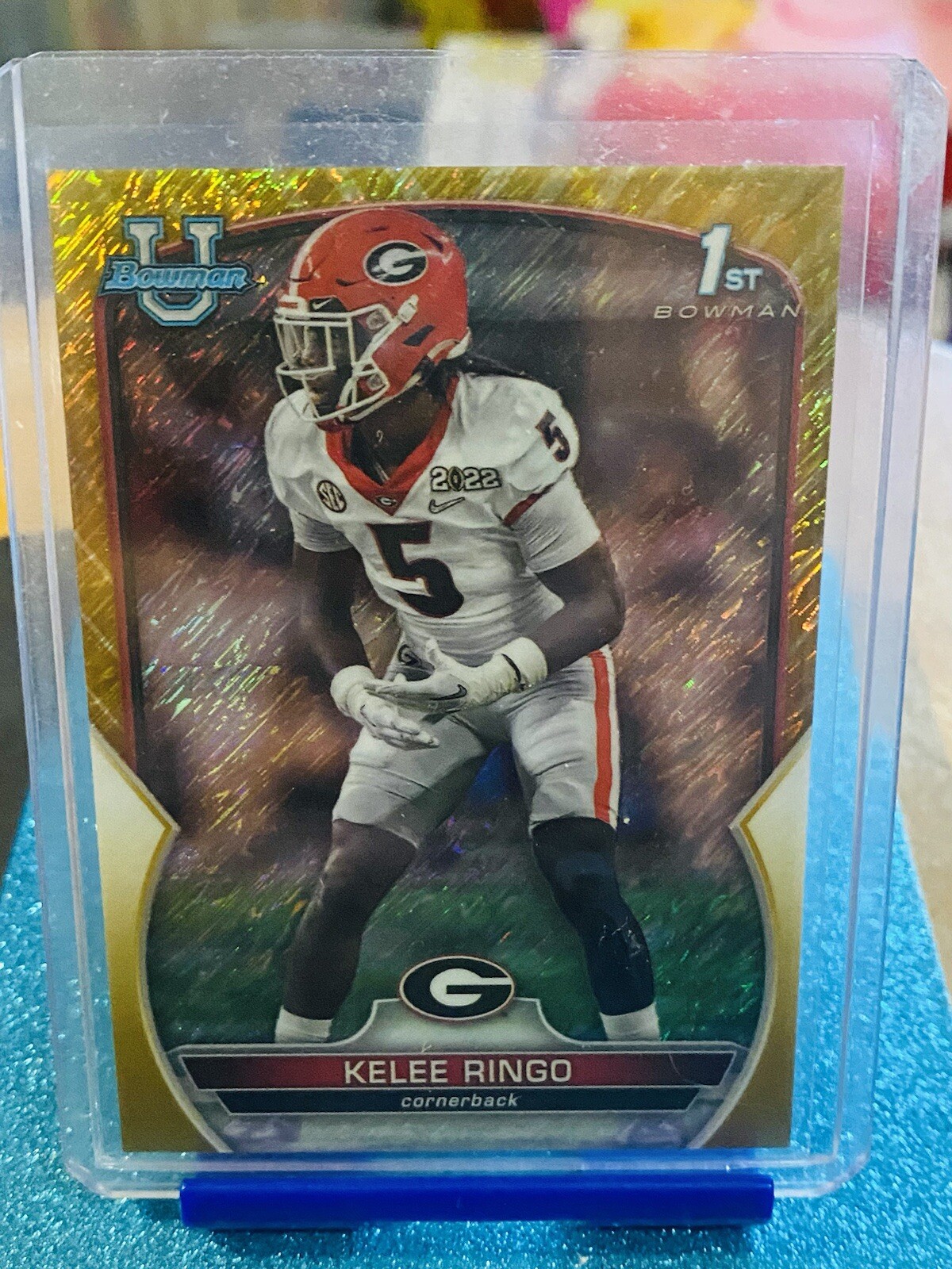2022 Bowman University Chrome - Kelee Ringo #68 Gold Shimmer Refractor /50 (RC)
