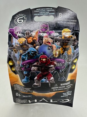 Halo Mega Bloks Series 6 Blind Bag (11013 Red Spartan Grenadier RARE) NEW Sealed