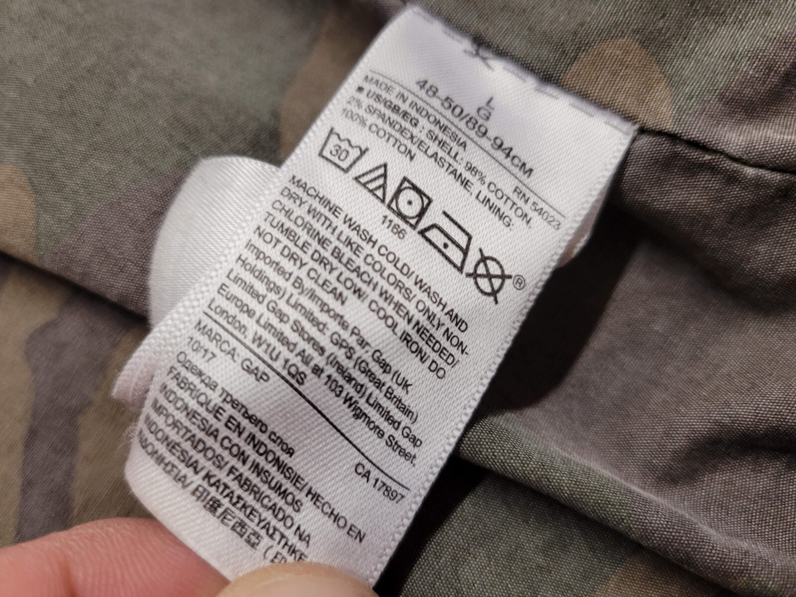 Gap Jacket Mens Large Grey Snap Button Chore Pock… - image 14