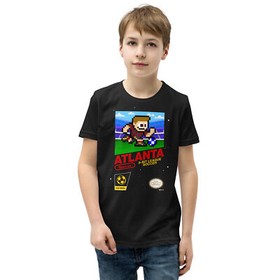 Atlanta United 8-bit Retro NES League Soccer Kit Jersey Youth Kid Boys T-Shirt