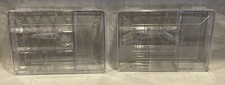 LOT OF 2 NEW PLANO 3565 CLEAR ACRYLIC FISHING TACKLE BOX/CASE ORGANIZER