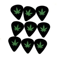 Lote de 10 selecciones de guitarra novedosas con estampado de hojas de marihuana envío gratuito