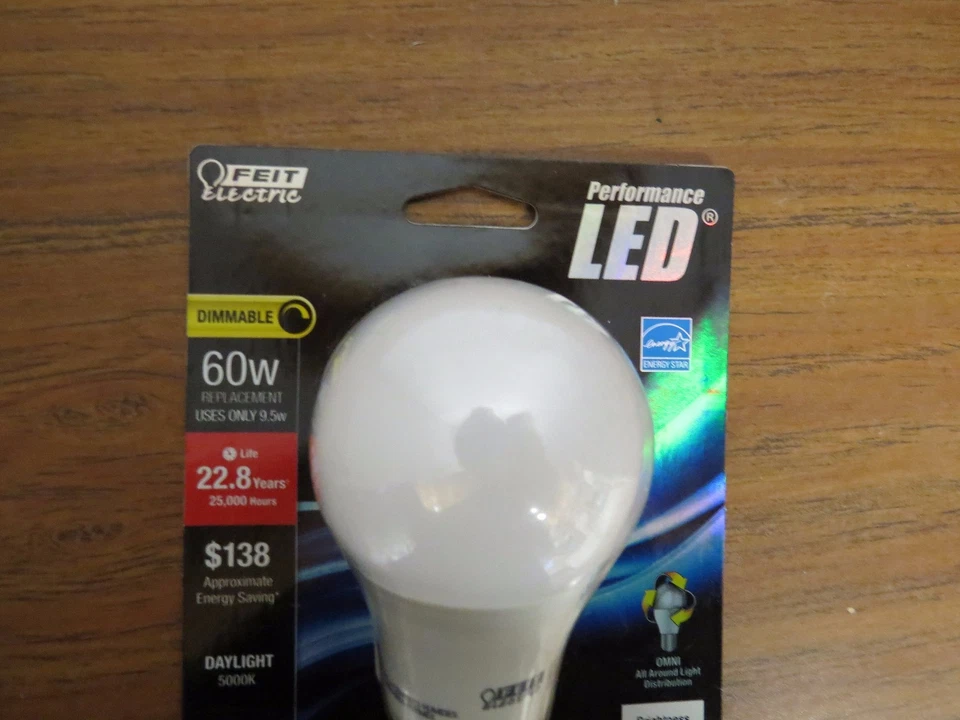 +Feit Electric Bpom60/850/Led 9 Watt A19 Dimmable Omni Directi,No BPOM60/850/LED - Image 2 of 3