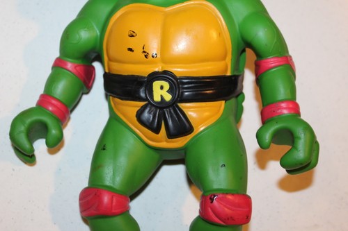 Rare 1992 TMNT Raphael My First Water Baby Ninja Turtles Bath Loose HTF 11" tall - Picture 4 of 11