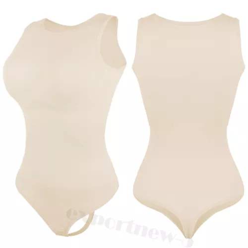 Women Seamless Body Shaper Tummy Control Slimming Shapewear Bodysuit Leotard - Picture 15 of 28