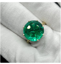 Natural Emerald Ring 925 Sterling Silver Ring Handmade Ring Wedding Ring