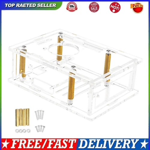 For Raspberry Pi 5 Acrylic Case Protective Shell Transparent Case(model A)