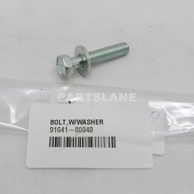 91641-80840 Toyota OEM Genuine BOLT,W/WASHER | eBay
