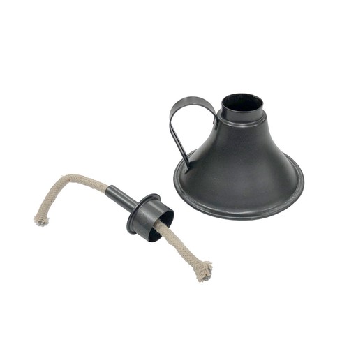 Lámpara de llama abierta estilo canfeno americano temprano de 5" - estilo antiguo vintage - Imagen 3 de 3