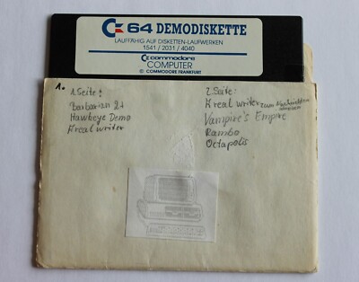 Commodore Demodiskette model 1541 / 2031 / 4040 (C64)