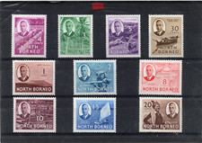 North Borneo GV1 1950 s/set to 30c sg 356-365 H.Mint/HH.Mint