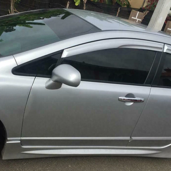 For 2006-2011 Honda Civic 4 Door Sedan Mug Pair LH RH Side Skirt Unpainted ABS Foto 3 de 4